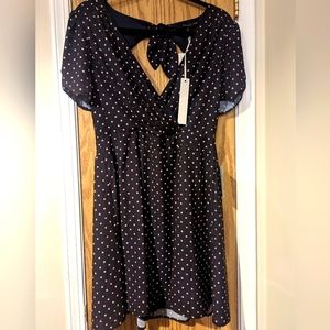 Adelyne Rae Blue polkadot summer dress